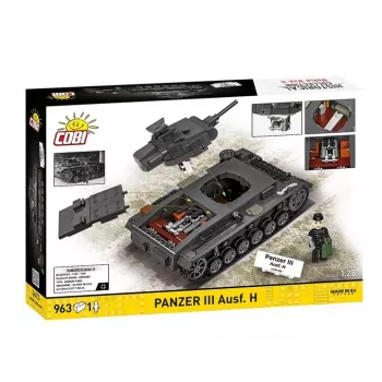 COBI 958 PCS HC WWII Panzer III Ausf. H Būvbloķu Komplekts
