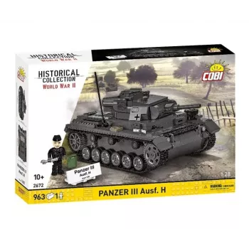 COBI 958 PCS HC WWII Panzer III Ausf. H Būvbloķu Komplekts