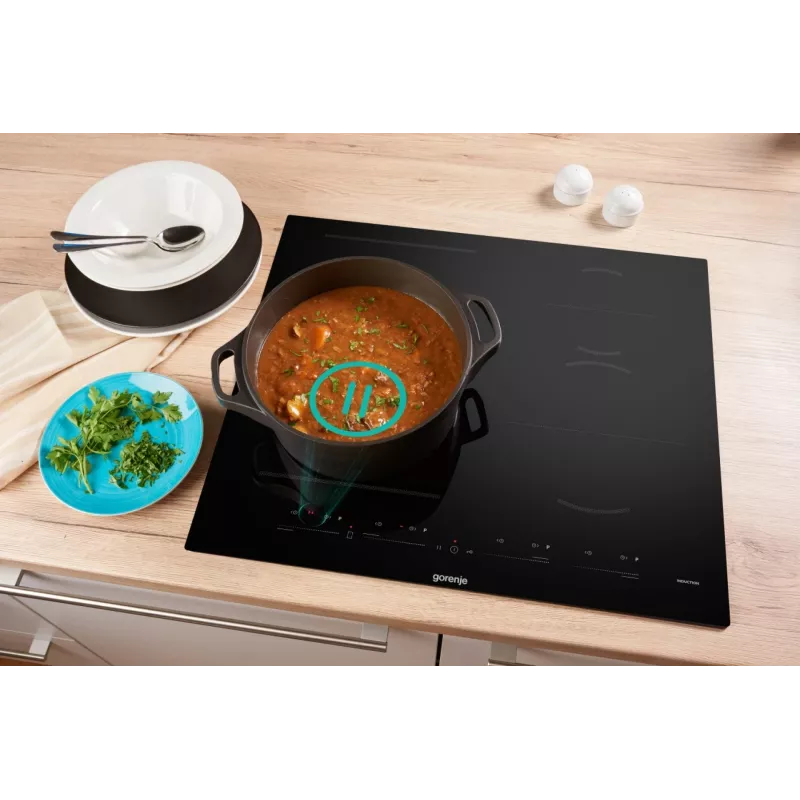 Gorenje indukcijas plīts GI6432BSC 60 cm Melna ar PowerBoost, Taimeru, Bērnu bloķēšanu