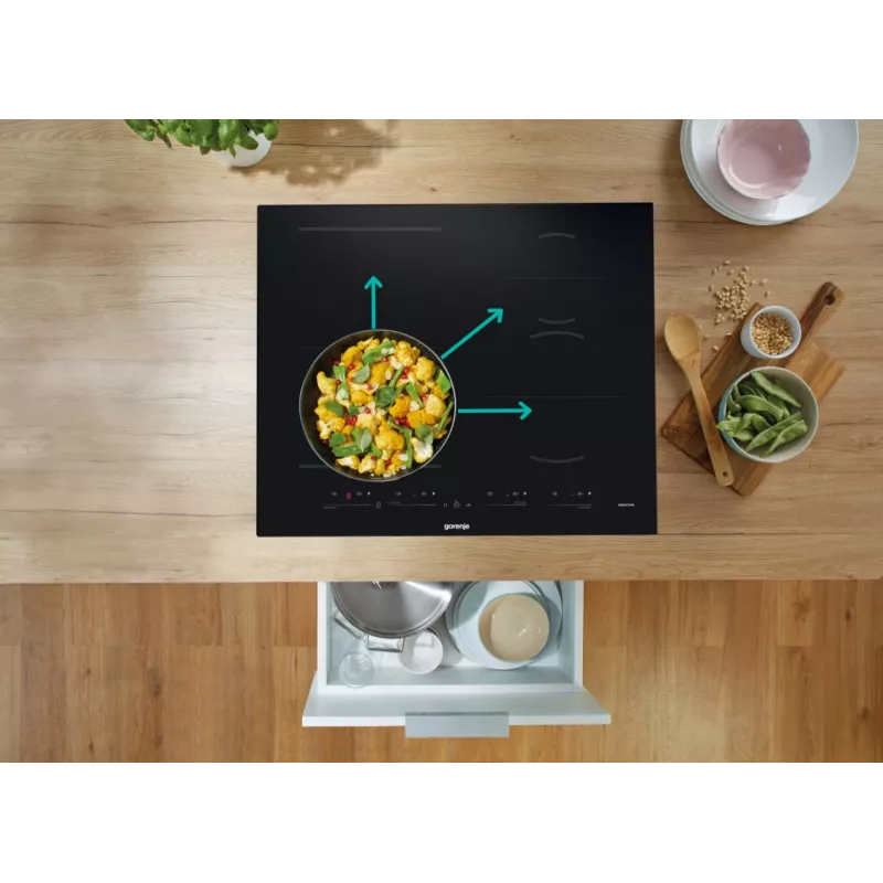 Gorenje indukcijas plīts GI6432BSC 60 cm Melna ar PowerBoost, Taimeru, Bērnu bloķēšanu