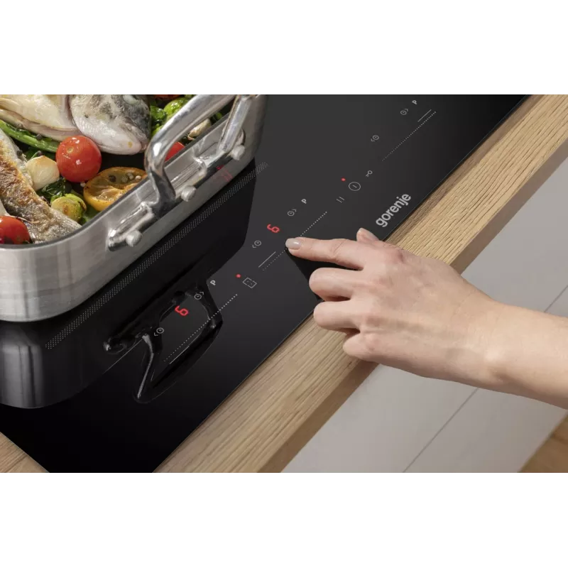 Gorenje indukcijas plīts GI6432BSC 60 cm Melna ar PowerBoost, Taimeru, Bērnu bloķēšanu