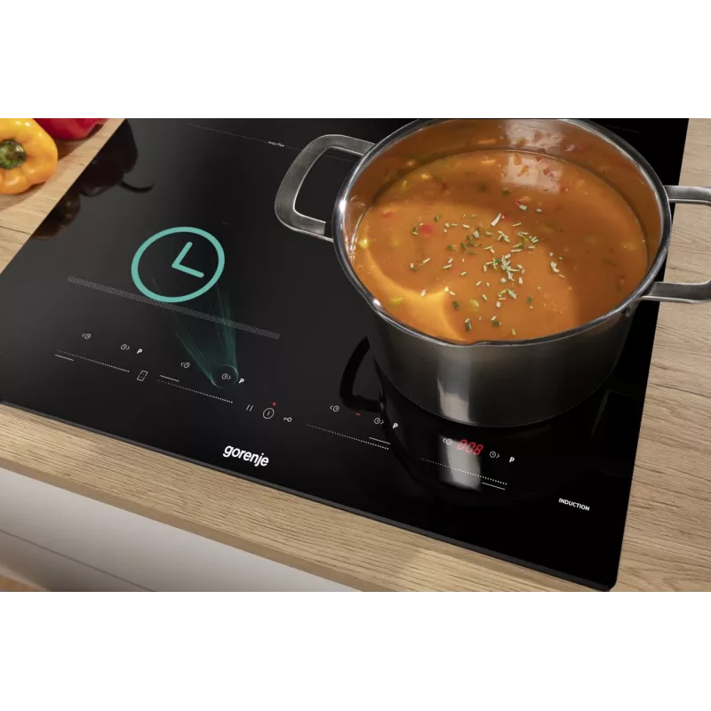 Gorenje indukcijas plīts GI6432BSC 60 cm Melna ar PowerBoost, Taimeru, Bērnu bloķēšanu