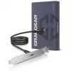 GRAUGEAR G-ETC-20G-B ātrgaitas USB-C porta komplekts ar PCI slota stiprinājumu, 0,5m, melns
