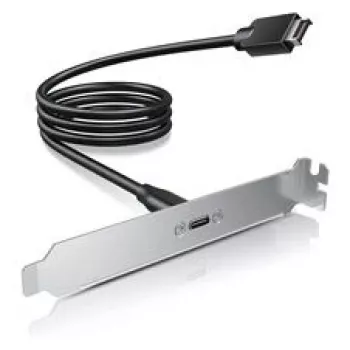 GRAUGEAR G-ETC-20G-B ātrgaitas USB-C porta komplekts ar PCI slota stiprinājumu, 0,5m, melns