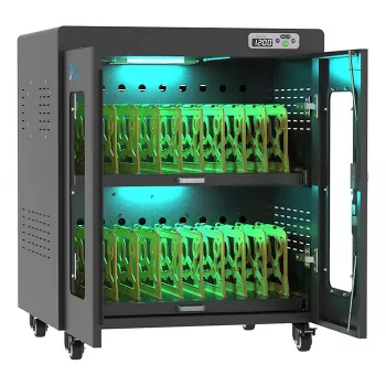 GoodConnections ANTARES N20E Notebook uzlādes ratiņi līdz 15,6 inch ar UVC dezinfekciju, melns
