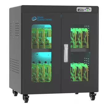 GoodConnections ANTARES N20E Notebook uzlādes ratiņi līdz 15,6 inch ar UVC dezinfekciju, melns