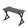 HUZARO Hero 2.3 RGB Gaming Desk - 1200x600mm, Black, Carbon Flex, RGB LED, Fixed Height