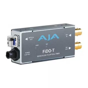 AJA FiDO-T-ST 3G-SDI uz optiskās šķiedras raidītājs ar LC savienotāju