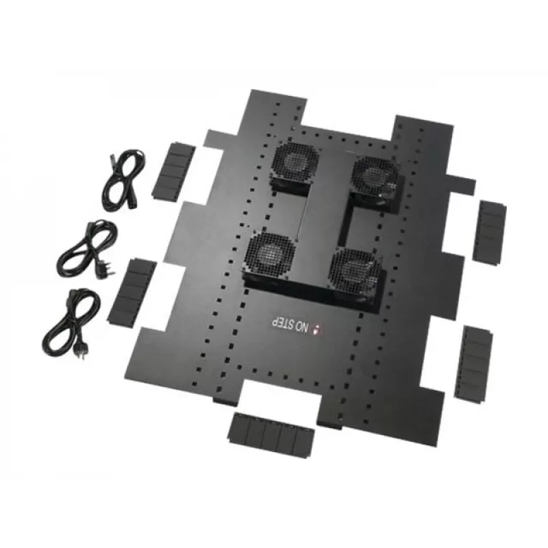 APC Roof Fan Tray - Rack Fan Unit - AC 200-240V - 6 Fans - Black