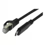 Synergy 21 USB 3.2 Type-C to RJ45 Gigabit Ethernet Adapter Cable 3,0m Black Textile