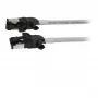 Synergy21 Patch Cable RJ45, CAT6A 500 MHz, 0,25 m, Grey, S/FTP, Slimline Round d=4,5 mm, TPE/LSZH (Superflex), AWG28, with CAT7 Raw Connectors, Rotatable Connector
