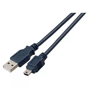 EFB USB 2.0 savienojuma kabelis Type A uz Mini B 5-pin Classic Black 1,5m