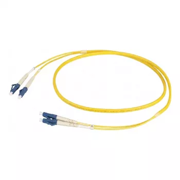 EFB-Elektronik Duplex Jumper LC-LC 9/125µm OS2 LSZH Yellow 1,5m Fiber Optic Patch Cable
