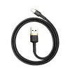 Baseus Cafule Lightning to USB-A kabelis 1m Melns/Zelts