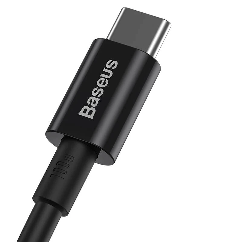 Baseus Superior USB-C to USB-C Cable 1m Black 100W Fast Charging & Data Sync