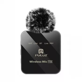 PULUZ PU648B Bezvadu Mikrofons (USB-C) - Profesionāls Lavaljē Mikrofons ar ENC Trokšņu Samazināšanu, 10m Diapazons, 12h Akumulators