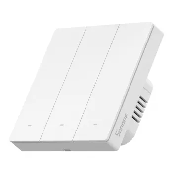 SONOFF M5-3C-86W WiFi Matter viedais sienas slēdzis (3 kanāli) balts