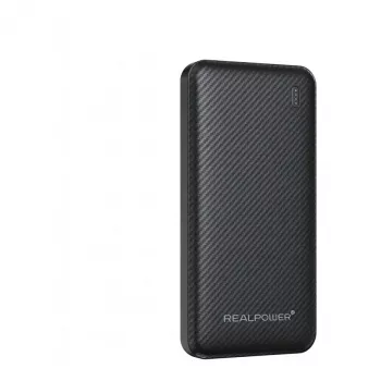 RealPower PB-10000 SSB Power Bank 10000 mAh Solid-State Battery Black 22,5 W