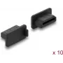 Delock putekļu aizsargs HDMI-A ligzdai 10 gab. silikona melns (87465)