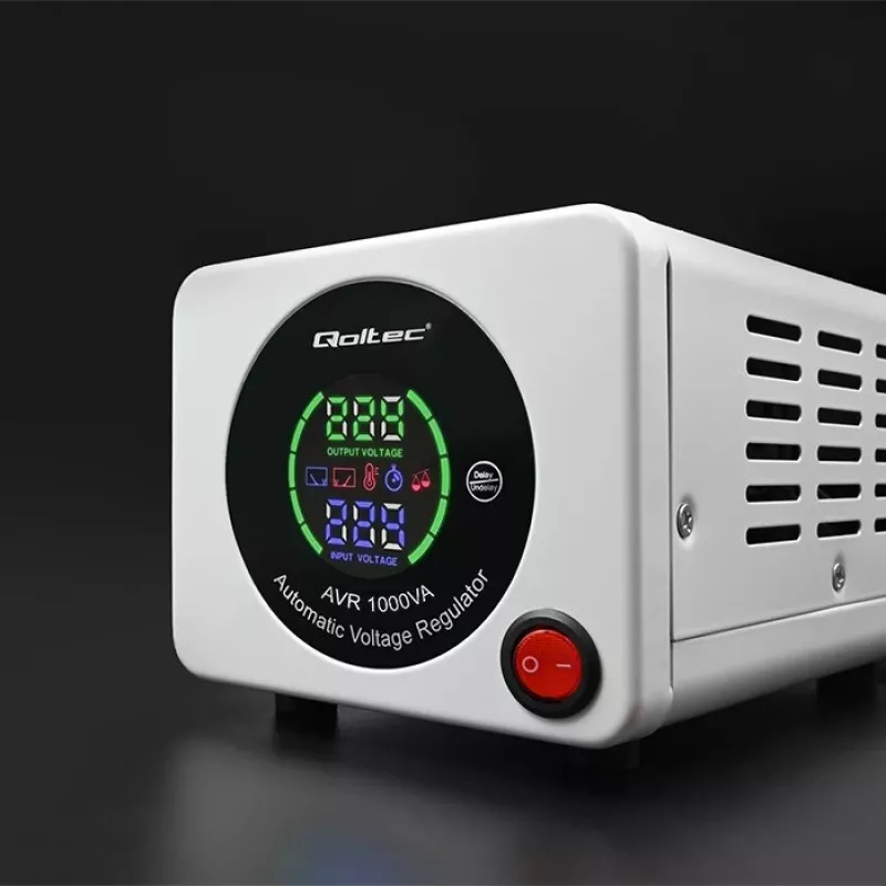 Qoltec 50723 Automātiskais sprieguma stabilizators AVR 1000VA