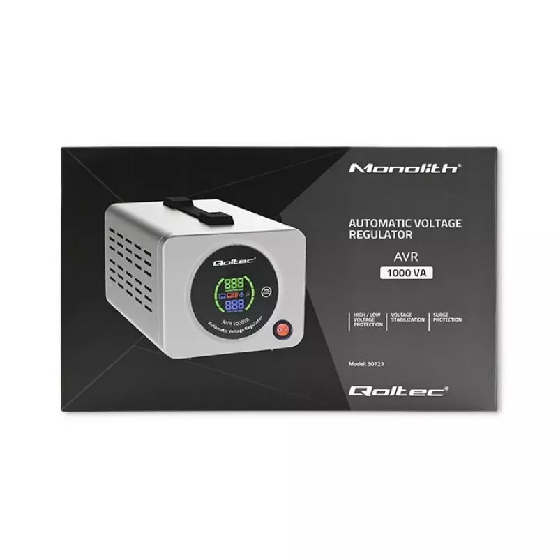Qoltec 50723 Automātiskais sprieguma stabilizators AVR 1000VA