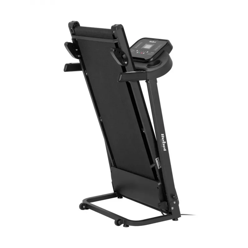 REBEL ACTIVE RBA-1001 Salokāms elektriskais skrejceļš ar LCD displeju, 12 programmām, 12 km/h, sudraba/melns