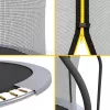 REBEL Active Trampoline PRO 14ft/427 cm ar drošības tīklu un kāpnēm
