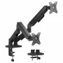 Equip Divu Monitoru Galda Stiprinājums 17-32 inch Ekrāniem, 360° Rotācija, Gāzes Atspere, 9 kg, Melns