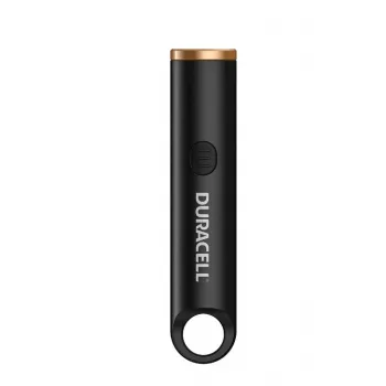 Duracell DK100R Atslēgu Piekariņa Lukturis 100 Lūmeni, Uzlādējams, Melns