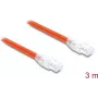 Delock RJ45 tīkla kabelis Cat.8.1 S/FTP 3 m līdz 40 Gbps oranžs (81182)