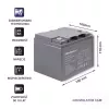 Qoltec 53035 AGM Akumulators 12V 45Ah 540A