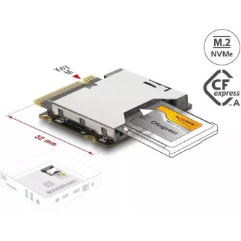Delock Adapter M.2 Key M Male to CFexpress Type A Slot (64363)