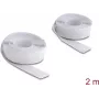 Delock Self-Adhesive Hook and Loop Tape 2 m x 20 mm White (19067)
