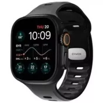 NOMAD Tempo Band Apple Watch 49mm Melns