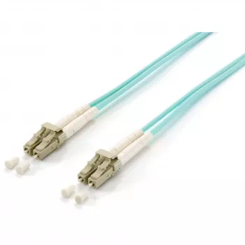 Equip LC-LC Fiber Optic Patch Cable 30m Multimode Duplex OM3 Turquoise LSZH