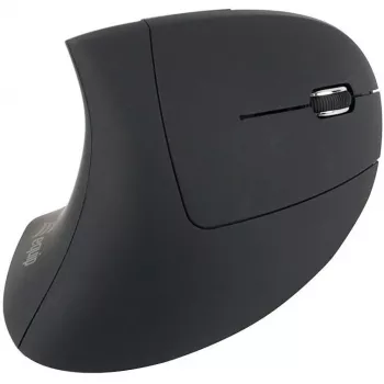Equip 245110 Vertikālā ergonomiskā bezvadu pele – labā roka – 2,4 GHz – USB uztvērējs – melna