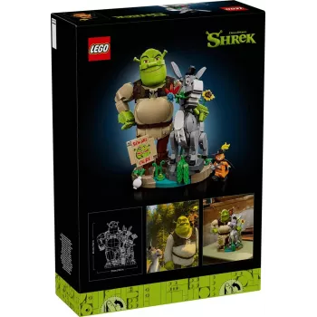 LEGO ICONS 72423 Shreks, Ēzelis un Runcis zābakos