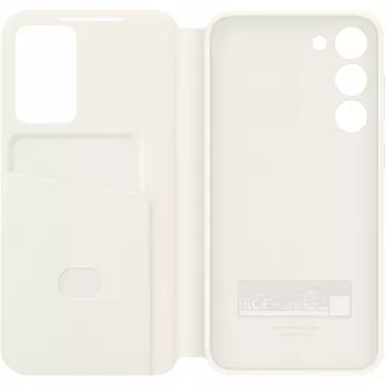 Samsung Smart View Wallet Case Galaxy S23+, Cream (EF-ZS916CUEGWW)