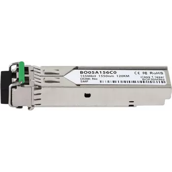 BlueOptics SFP100SM120-BO SFP modulis, saderīgs ar Korenix, LC-Duplex, 100BASE-ZX, viens režīms, 1550nm, 120km, DDM, 0°C/+70°C