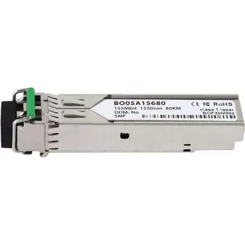 BlueOptics SFP-OC3-LR2-BO Saderīgs Cisco SFP raidītājs, LC-Duplex, 100BASE-ZX, vienmoda, 1550nm, 80km, DDM, 0°C/+70°C