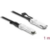 Delock Twinax Cable QSFP28 Male to QSFP28 Male 100 Gbps 1 m