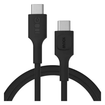 GREEN CELL USB-C to USB-C PowerFlex 100W Silicone Cable 1,2m Black