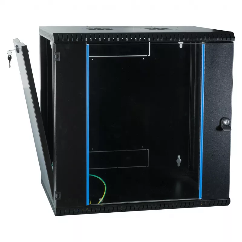 EFB Elektronik EFB 19 collu sienas skapis 12U, fiksēts, 1 daļas, RAL 9005, dziļums 450 mm