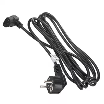 Maclean MCTV-854 Cold Device Power Cable, 3-Pin, Black, 1,5m