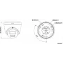 Hikvision DS-2CD1363G2-LIUF/SL 2.8mm 6MP Turret IP kamera ar IR un balto gaismu