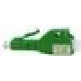 BlueOptics Fiber Optic Attenuator Singlemode LC/APC Simplex 20 dB