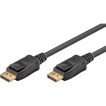 GOOBAY Essential DisplayPort kabelis 8K/120Hz, 3m, Melns, DisplayPort 2.1