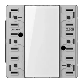 JUNG LS 52931 ST KNX spiedpogu sensora modulis universāls, 3-vietīgs, F50, LS sērija, Studio White