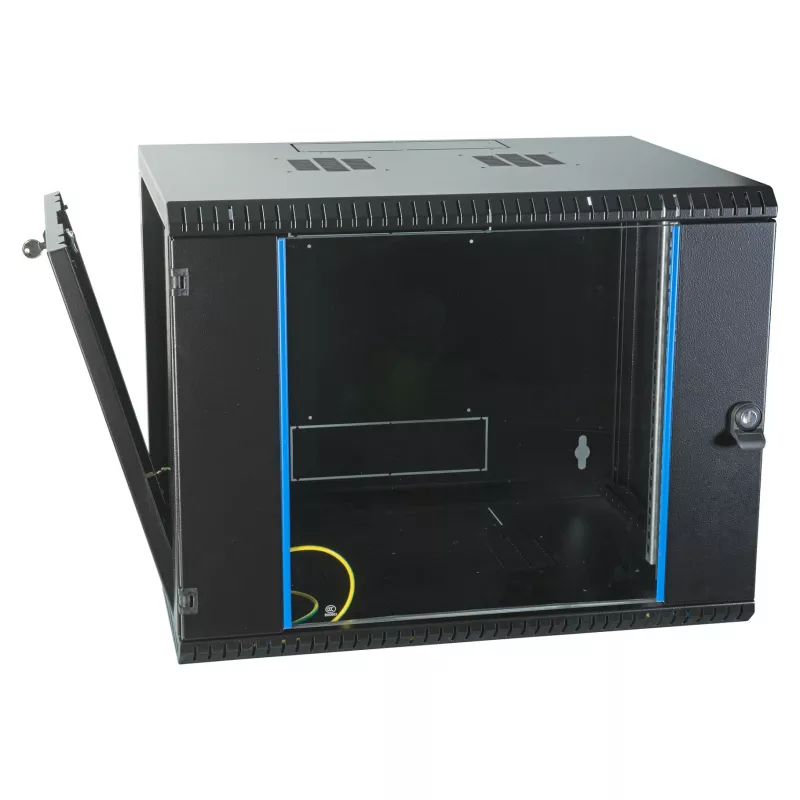 EFB-ELEKTRONIK 19 inch sienas skapis 9U, fiksēts, viendaļīgs, RAL 9005, dziļums 450 mm (691709VTS.45)