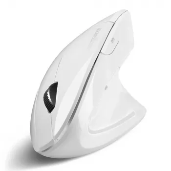 Perixx PERIMICE-813 W Bezvadu vertikālā ergonomiskā pele, optiskā, 2,4GHz RF + Bluetooth, balta